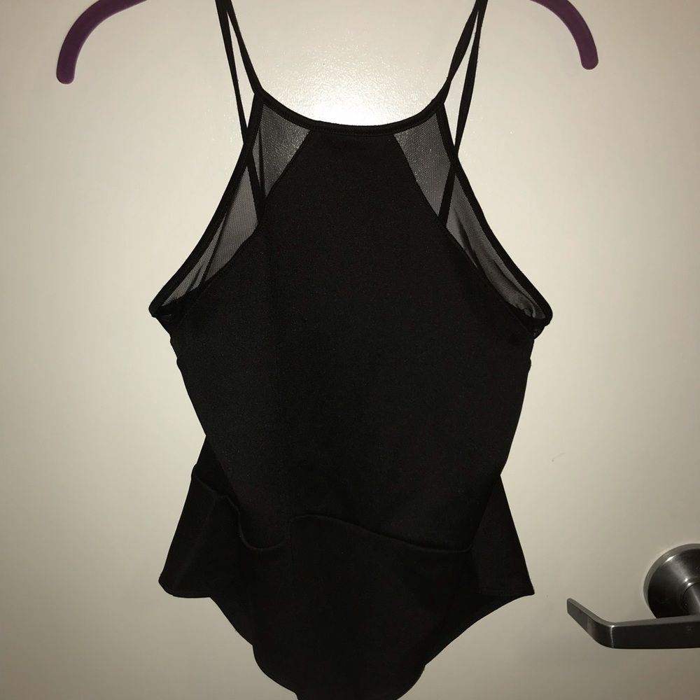 Black Mesh Bodysuit